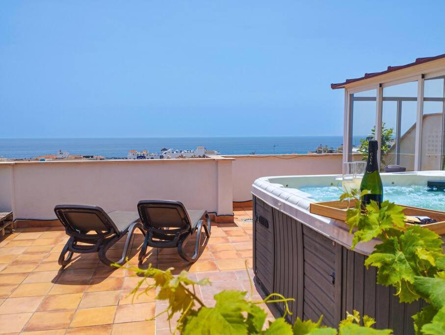 Penthouse With Jacuzzi And Spectacular Sea Views Nerja Exterior foto